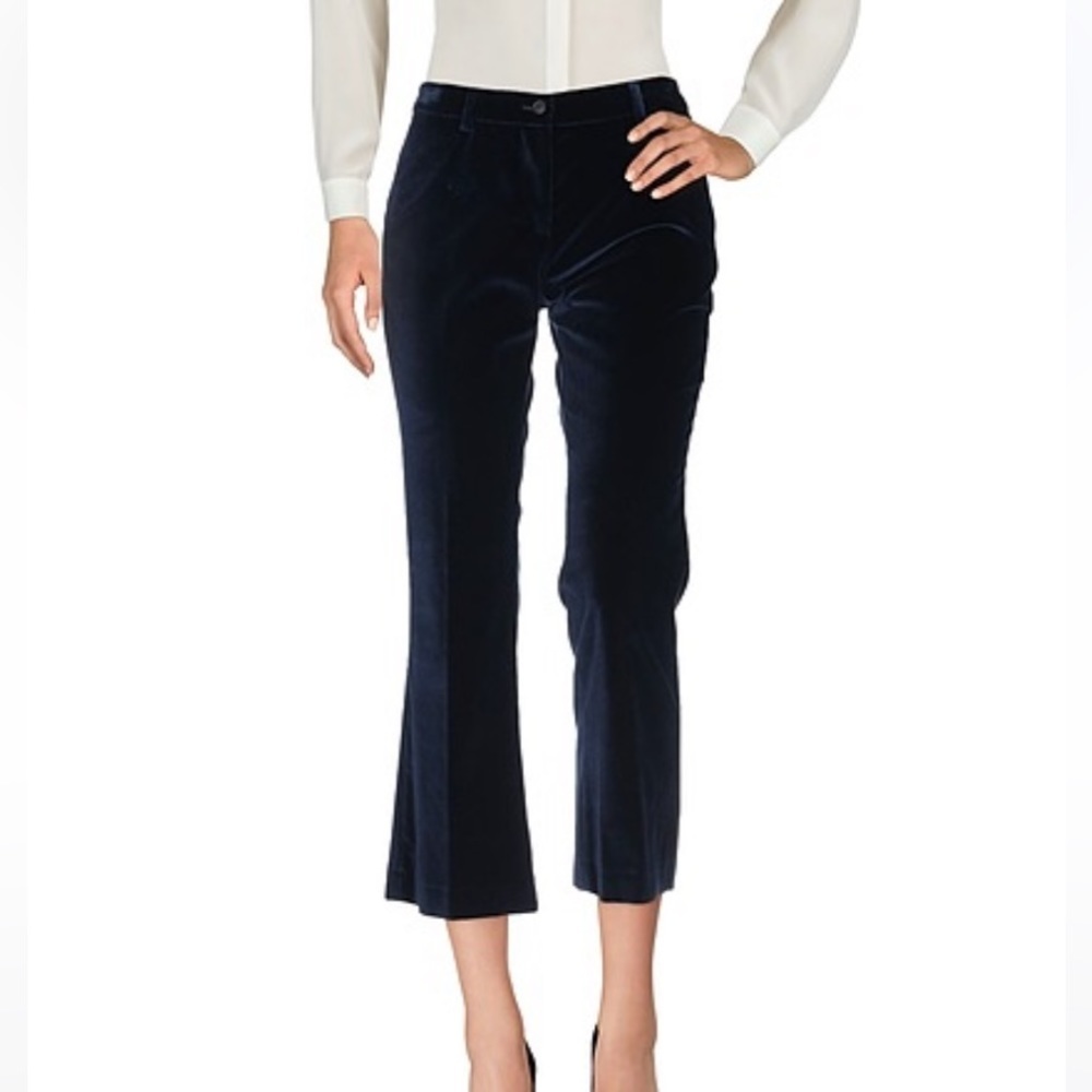PT01 Pantaloni Torino | Jaine Crop Velvet Trouser Pants​